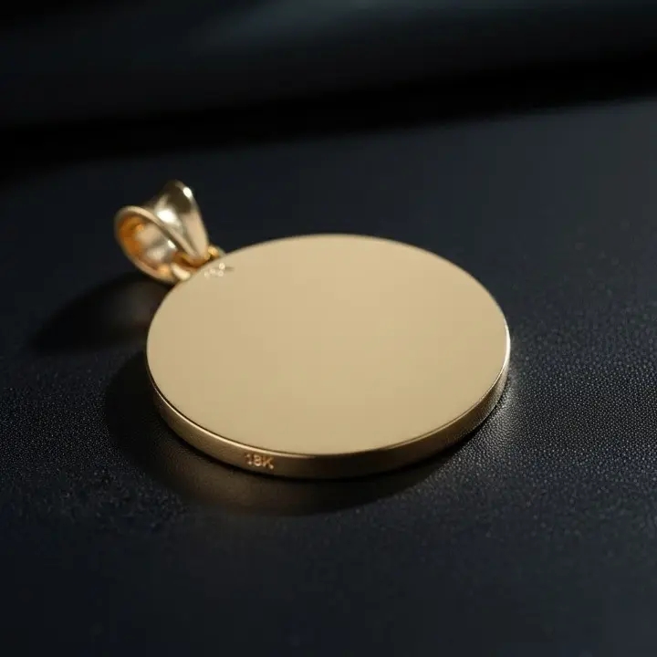 Anchor Diamond 18K Gold Pendant